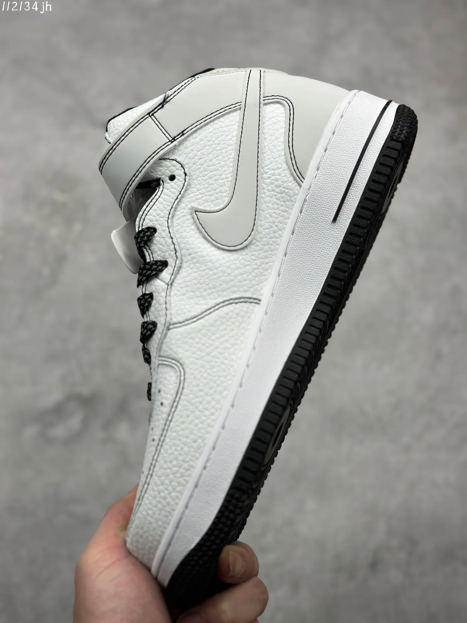 Contemporary Nike Air Force 1 Mid ‘Mark Line Full Sky’ – Black White Mid-Top  Rep Shoes & Best Replica Sneakers 1013