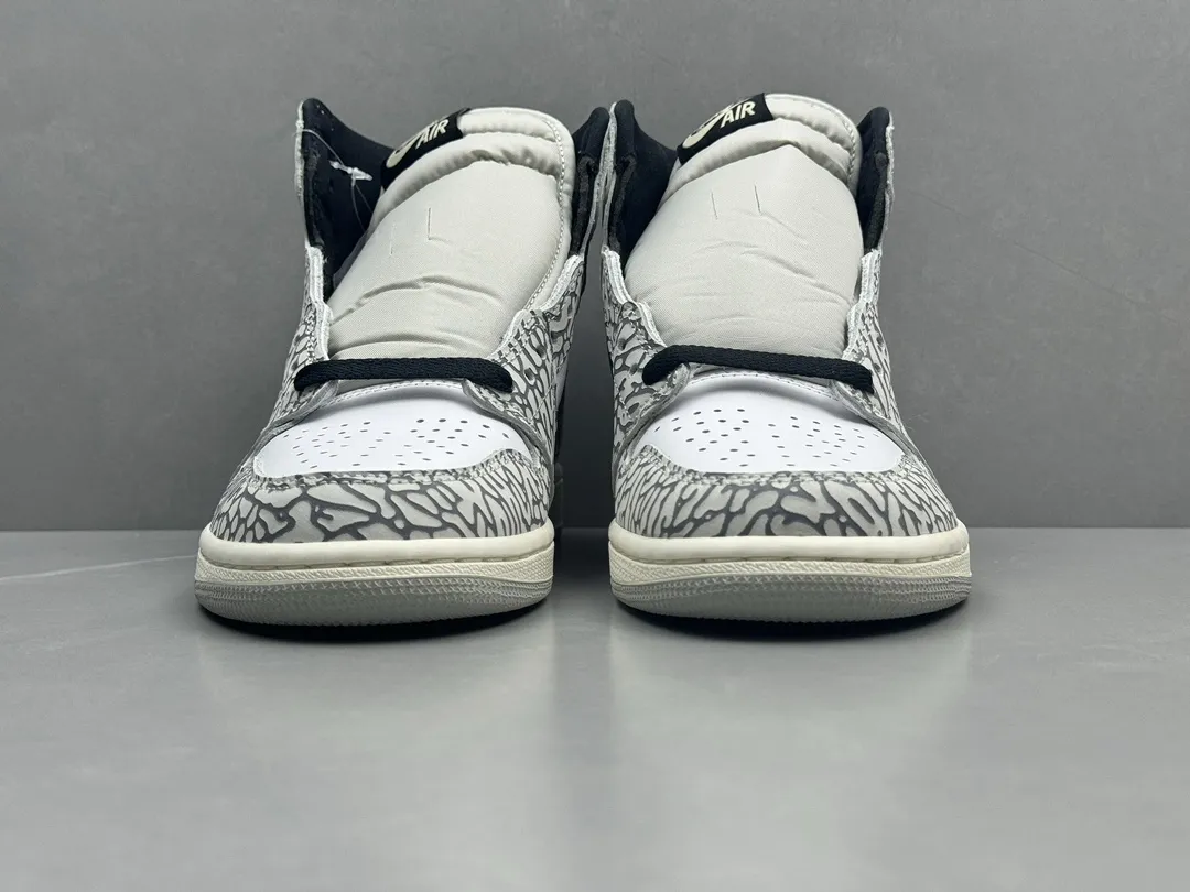 Durable Nike Air Jordan 1 High ‘270 AJ1’ – White Black Elephant Print – Corporate Edition Rep Shoes with Top-Quality Best Replica Sneakers 1283