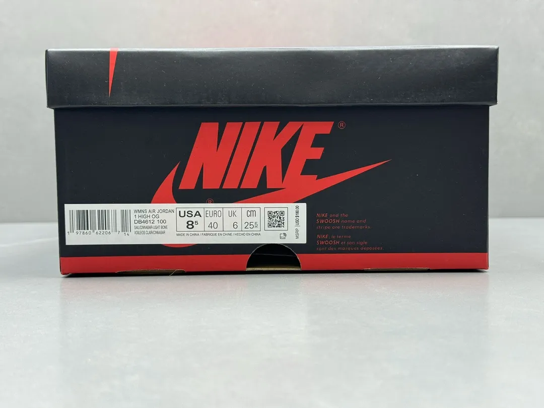 Nike Air Jordan 1 High OG ‘Cream and Red’ – Authentic Style Rep Shoes, Best Replica Sneakers Online, Sizes 36-47 Including Half Sizes SmartChoice 1288