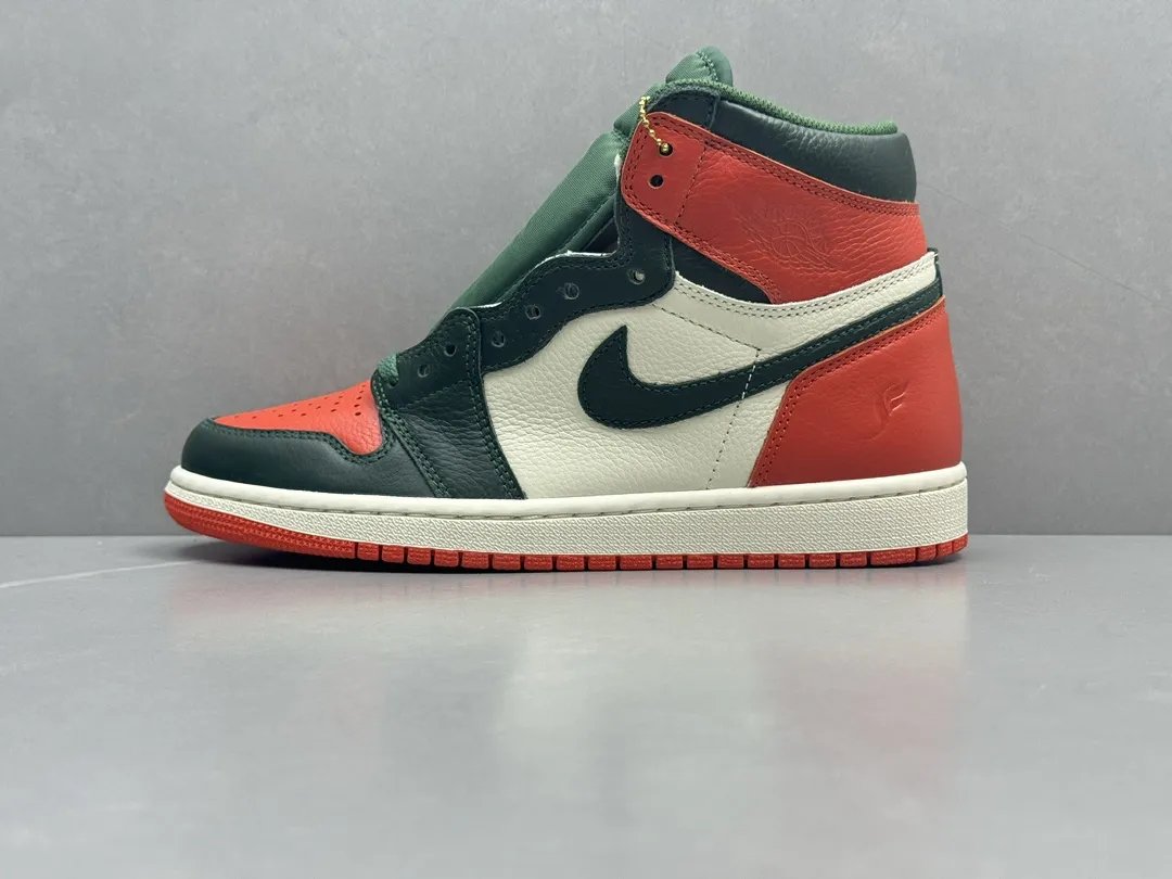 Nike Air Jordan 1 High OG ‘Green Orange’ – Corporate Edition, Top Rep Shoes, Best Replica Sneakers, Sizes 36-47 Including Half Sizes Reliable 1285