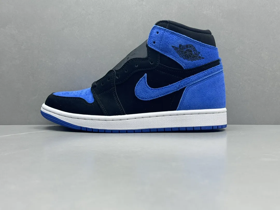 Practical Nike Air Jordan 1 High OG Royal Blue 2.0 – Black Blue White, Company Grade Authentic Version, Top Rep Shoes,  Nike Replica, Sizes 36-47 Including Half Sizes 1276
