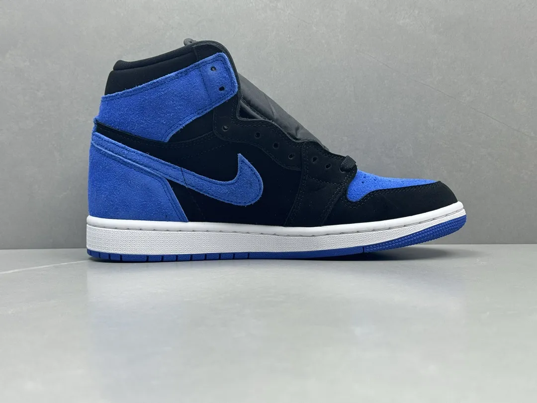 Practical Nike Air Jordan 1 High OG Royal Blue 2.0 – Black Blue White, Company Grade Authentic Version, Top Rep Shoes,  Nike Replica, Sizes 36-47 Including Half Sizes 1276