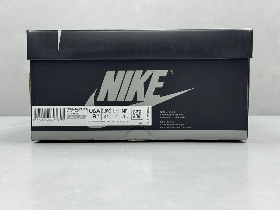 Nike Air Jordan 1 High OG Shadow Grey Silk – Men’s Basketball Shoes with Top Rep Shoes, Size 36-47 (Including Half Sizes Breathable 1282