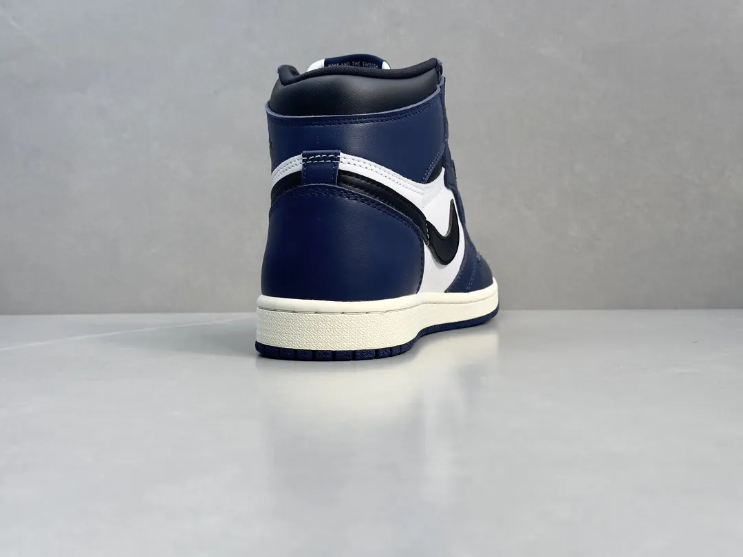 Bold Nike Air Jordan 1 High OG White Blue – Authentic Style Rep Shoes, Top-Quality Best Replica Sneakers, Sizes 36-47 Including Half Sizes 1347