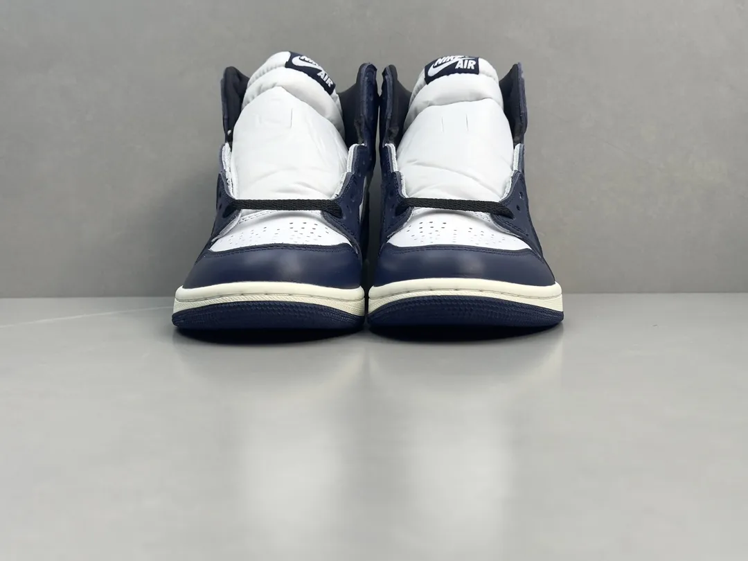 Bold Nike Air Jordan 1 High OG White Blue – Authentic Style Rep Shoes, Top-Quality Best Replica Sneakers, Sizes 36-47 Including Half Sizes 1347