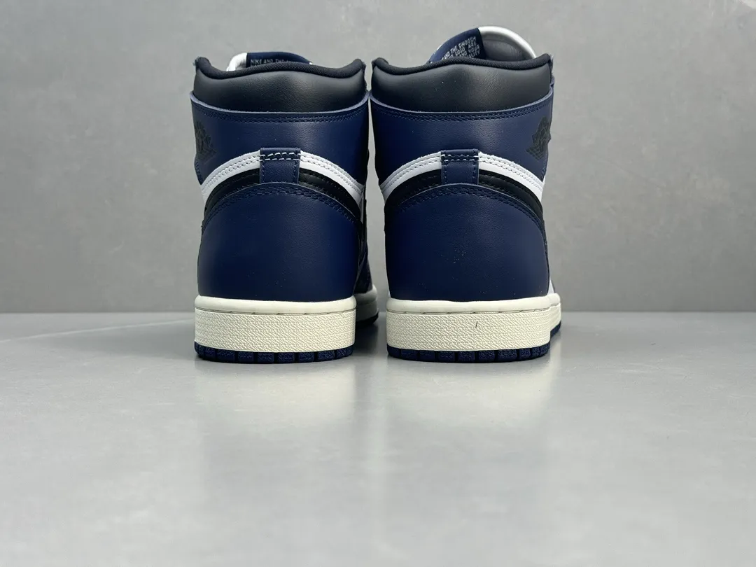 Bold Nike Air Jordan 1 High OG White Blue – Authentic Style Rep Shoes, Top-Quality Best Replica Sneakers, Sizes 36-47 Including Half Sizes 1347