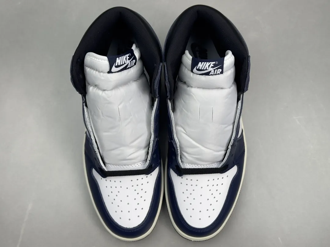 Bold Nike Air Jordan 1 High OG White Blue – Authentic Style Rep Shoes, Top-Quality Best Replica Sneakers, Sizes 36-47 Including Half Sizes 1347