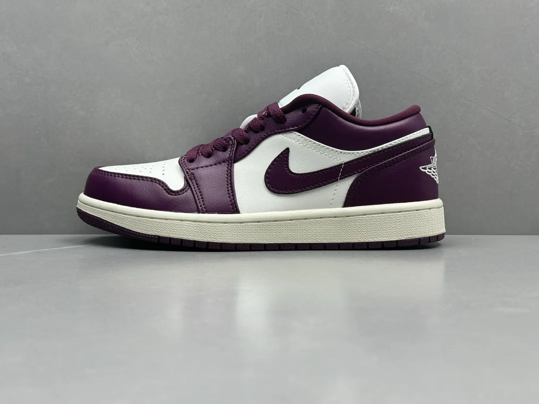 Nike Air Jordan 1 Low ‘Bred Purple’ – Authentic Version, Men’s Sizes 36-46 Including Half Sizes,  Rep Shoes & Replica Nikes SmoothTexture 1233