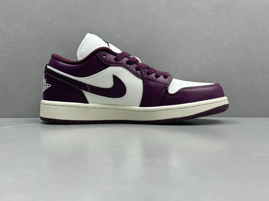Nike Air Jordan 1 Low ‘Bred Purple’ – Authentic Version, Men’s Sizes 36-46 Including Half Sizes,  Rep Shoes & Replica Nikes SmoothTexture 1233