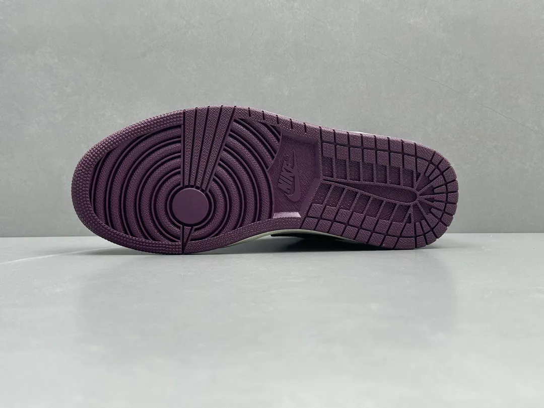 Nike Air Jordan 1 Low ‘Bred Purple’ – Authentic Version, Men’s Sizes 36-46 Including Half Sizes,  Rep Shoes & Replica Nikes SmoothTexture 1233