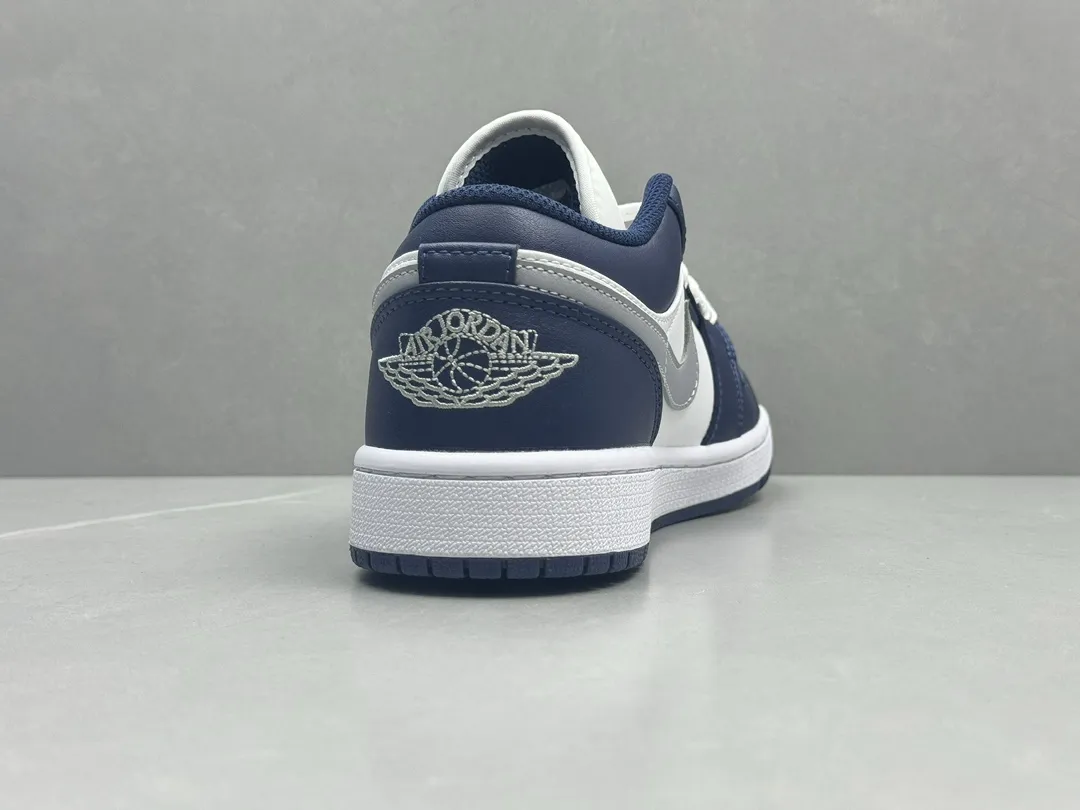 Nike Air Jordan 1 Low ‘Navy Blue White’ – Pure  Version Replica Shoes, Sizes 36-46 Including Half Sizes Upgraded 1243