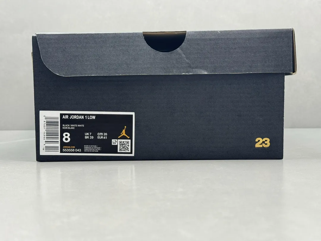 Nike Air Jordan 1 Low OG Black White Basketball Shoes, Top Rep Shoes, Best Replica Sneakers, Sizes 36-46 (Including Half Sizes MultiPurpose 1345