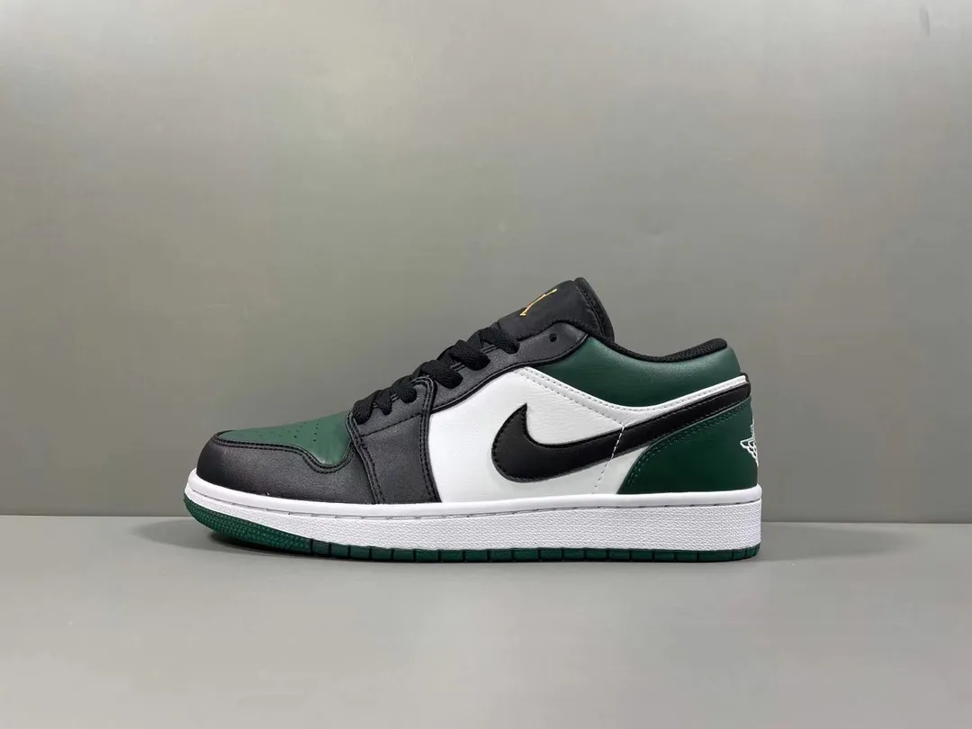 Nike Air Jordan 1 Low ‘Pine Green’ – Men’s Basketball Shoes with Replica Nike Design, Sizes 36-46 Including Half Sizes Supportive 1242