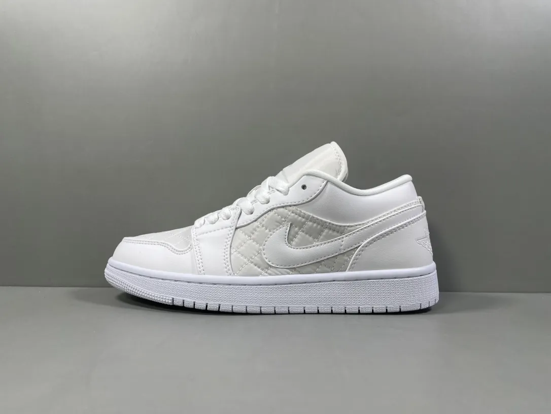 FastDry Nike Air Jordan 1 Low ‘Pure White Chanel’ – Pure White – Corporate Edition Replica Shoes 1251