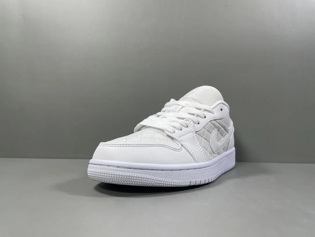 FastDry Nike Air Jordan 1 Low ‘Pure White Chanel’ – Pure White – Corporate Edition Replica Shoes 1251