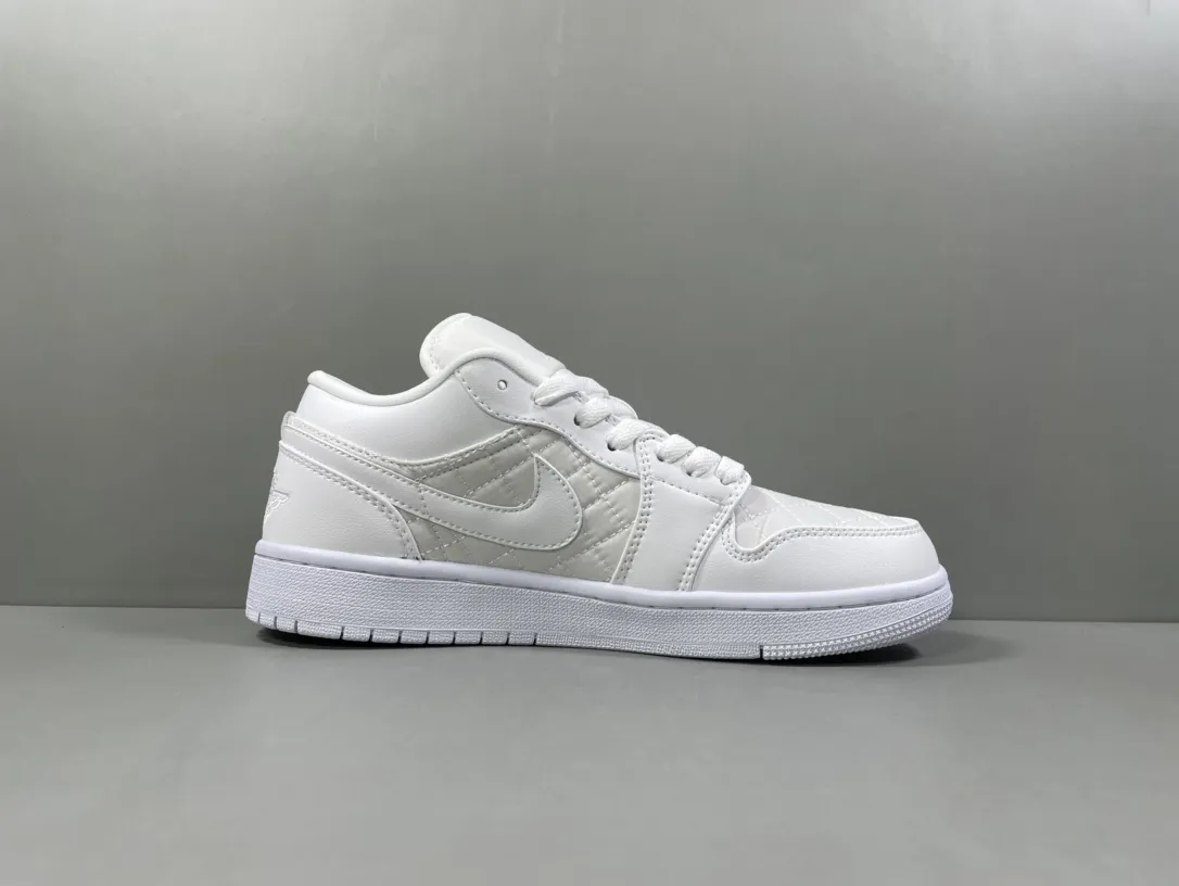 FastDry Nike Air Jordan 1 Low ‘Pure White Chanel’ – Pure White – Corporate Edition Replica Shoes 1251