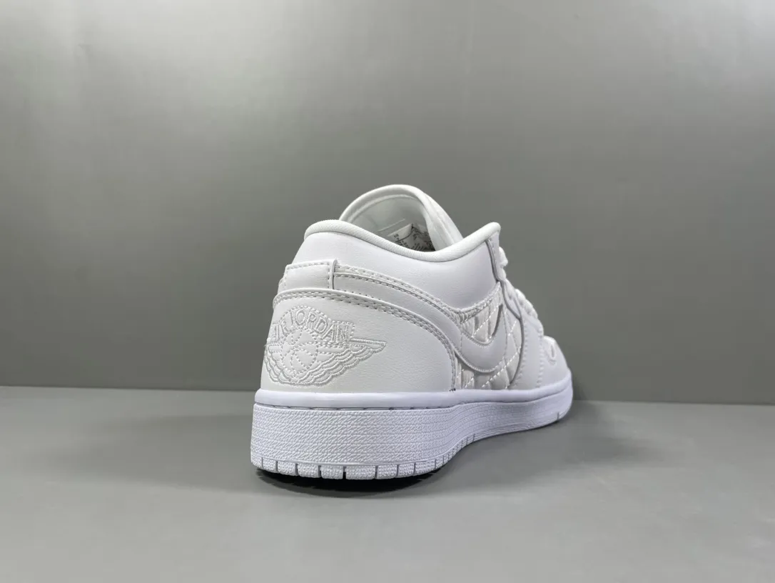 FastDry Nike Air Jordan 1 Low ‘Pure White Chanel’ – Pure White – Corporate Edition Replica Shoes 1251