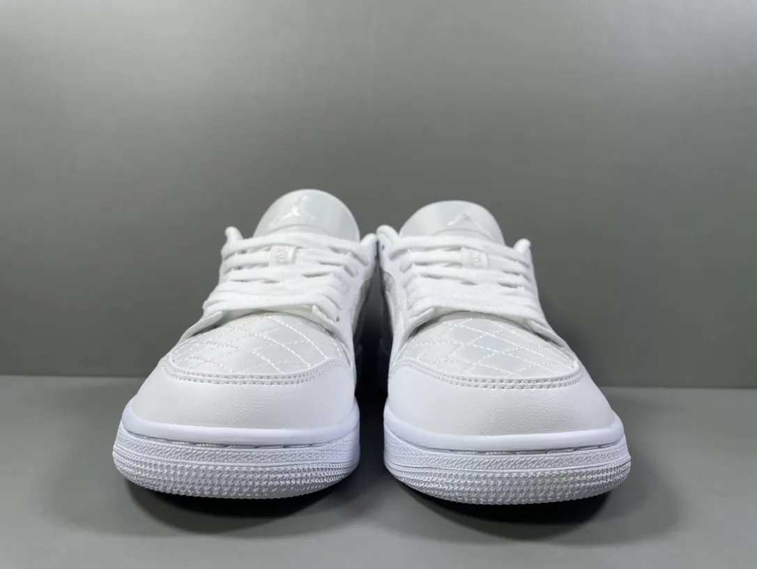 FastDry Nike Air Jordan 1 Low ‘Pure White Chanel’ – Pure White – Corporate Edition Replica Shoes 1251