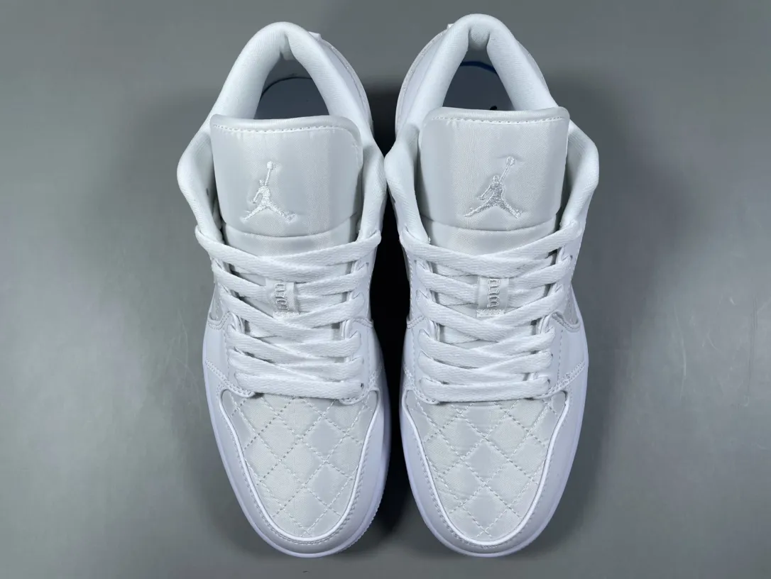 FastDry Nike Air Jordan 1 Low ‘Pure White Chanel’ – Pure White – Corporate Edition Replica Shoes 1251