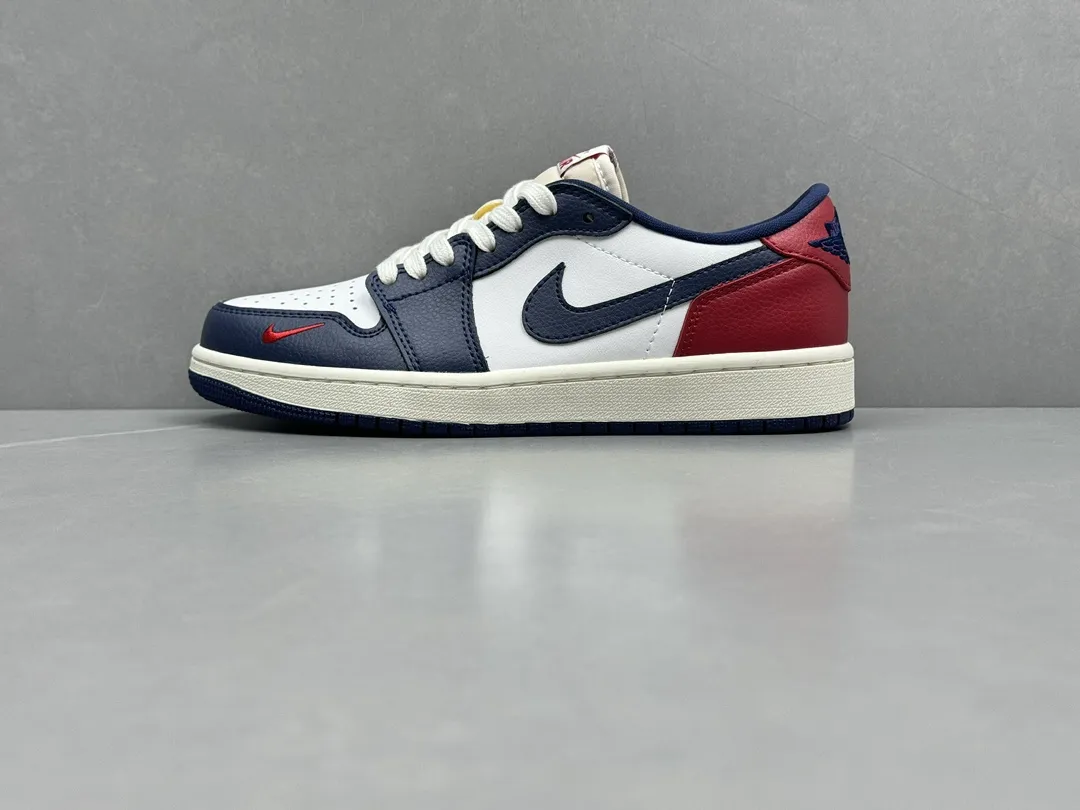 Nike Air Jordan 1 Low ‘Red White Blue’ – Top Rep Shoes, Best Replica Sneakers, Sizes 36-46 Including Half Sizes Sophisticated 1343