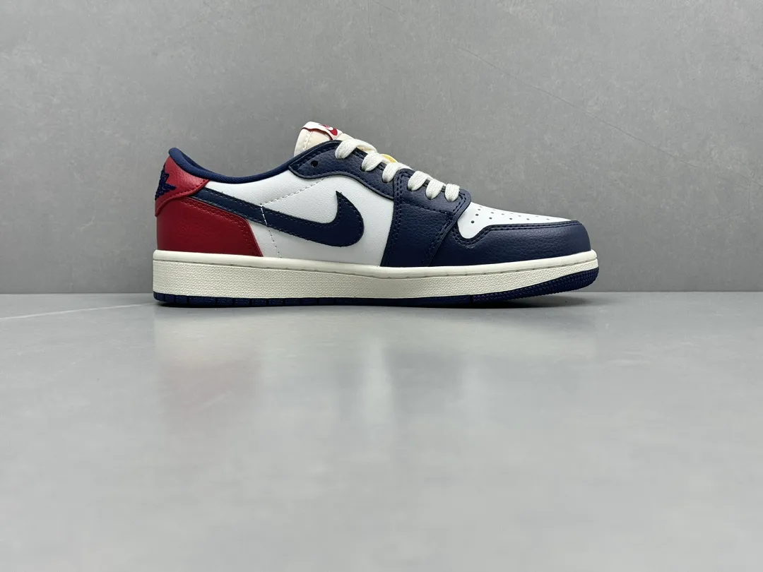 Nike Air Jordan 1 Low ‘Red White Blue’ – Top Rep Shoes, Best Replica Sneakers, Sizes 36-46 Including Half Sizes Sophisticated 1343