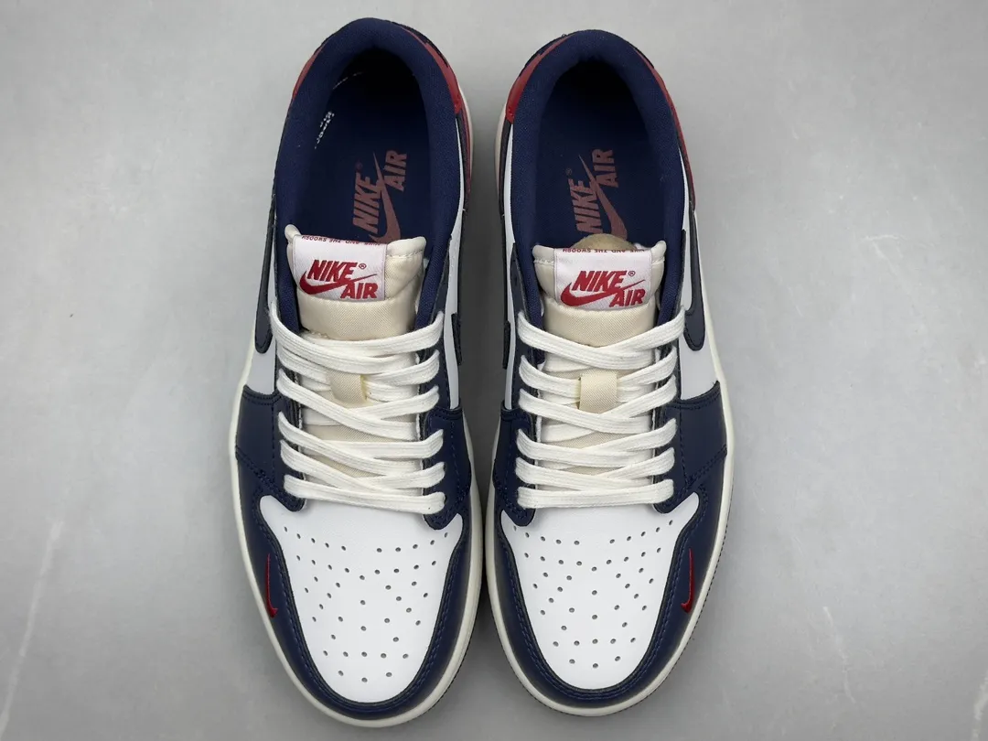 Nike Air Jordan 1 Low ‘Red White Blue’ – Top Rep Shoes, Best Replica Sneakers, Sizes 36-46 Including Half Sizes Sophisticated 1343