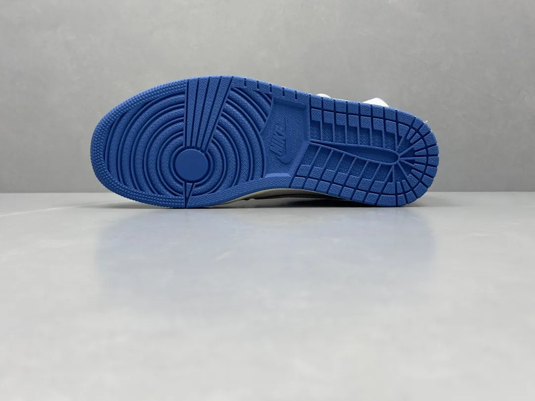 Cozy Nike Air Jordan 1 Low Travis Scott x Fragment White Blue Rep Shoes – Top Nike Replica Sneakers 1340