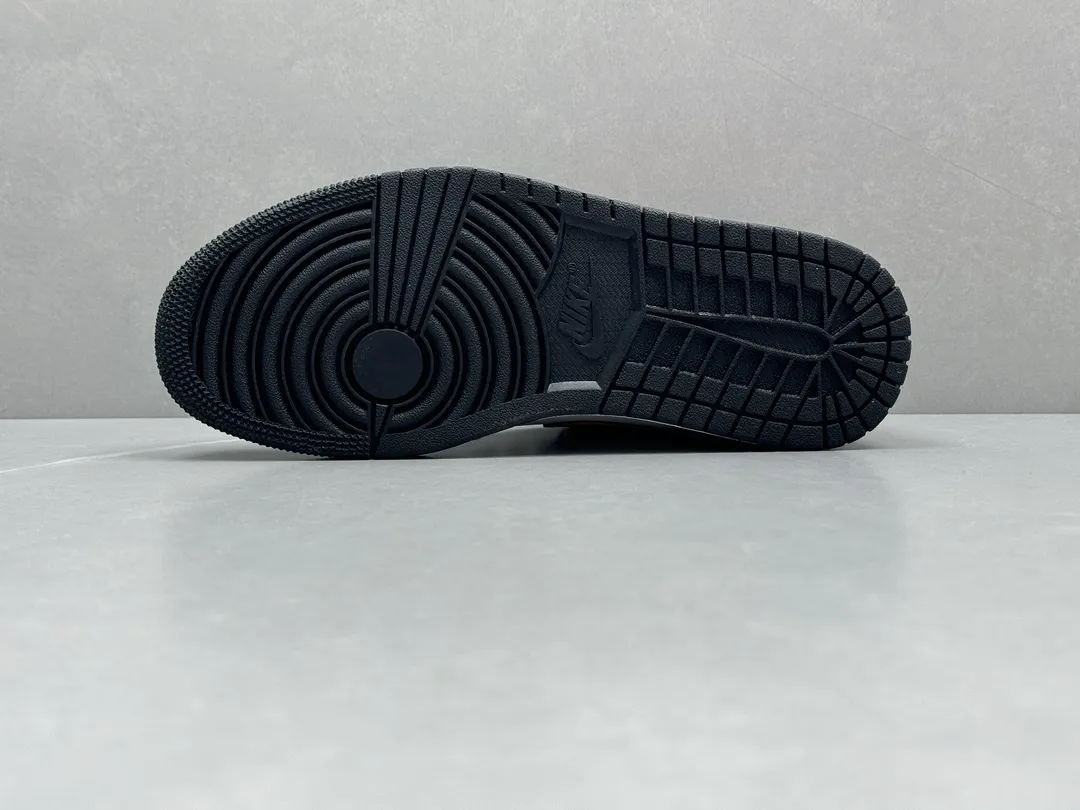 Nike Air Jordan 1 Mid Bred – Black White Red, Authentic Version, Replica Shoes, Sizes 36-46 Including Half Sizes MultiPurpose 1208