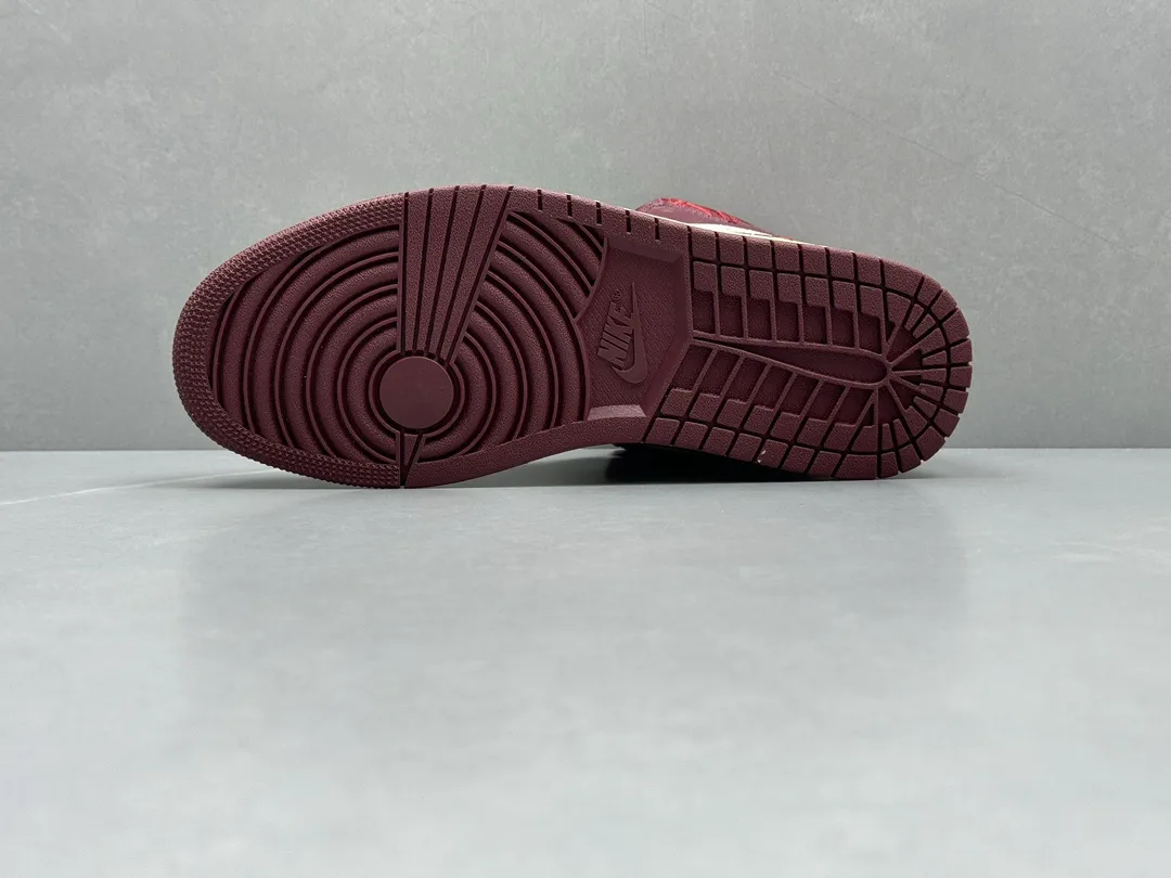 Sustainable Nike Air Jordan 1 Mid China Red Fabric – Men’s Basketball Shoes with Replica Shoes Style, Sizes 36-46 (Including Half Sizes 1198