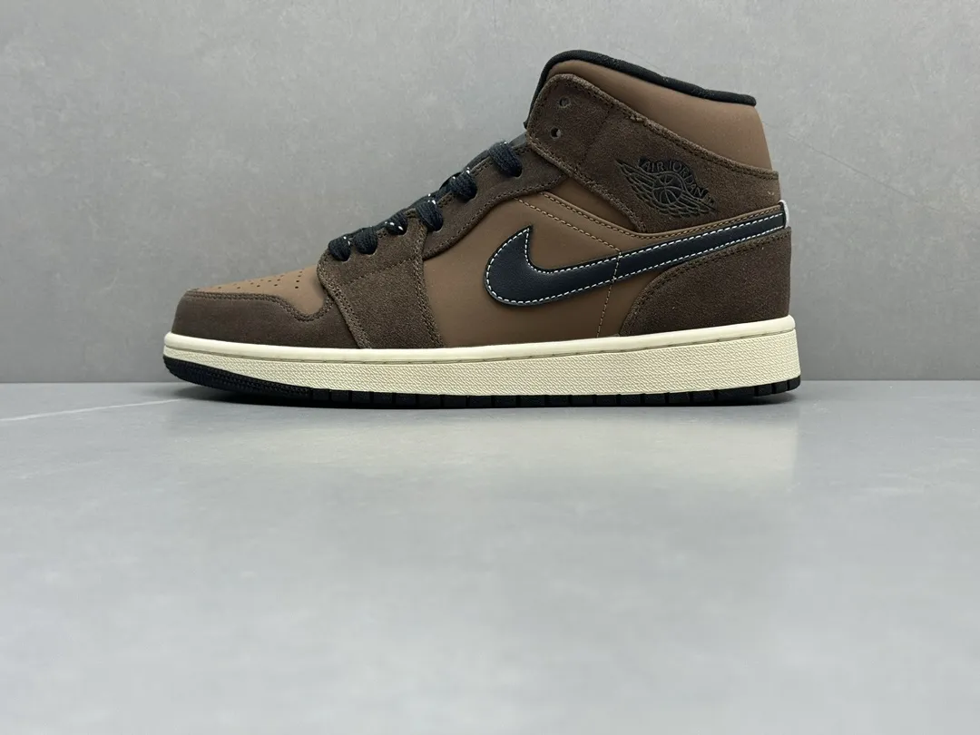 Thermal Nike Air Jordan 1 Mid Dark Chocolate Colorway – Pure  Version Replica Shoes, Sizes 36-46 Including Half Sizes 1220