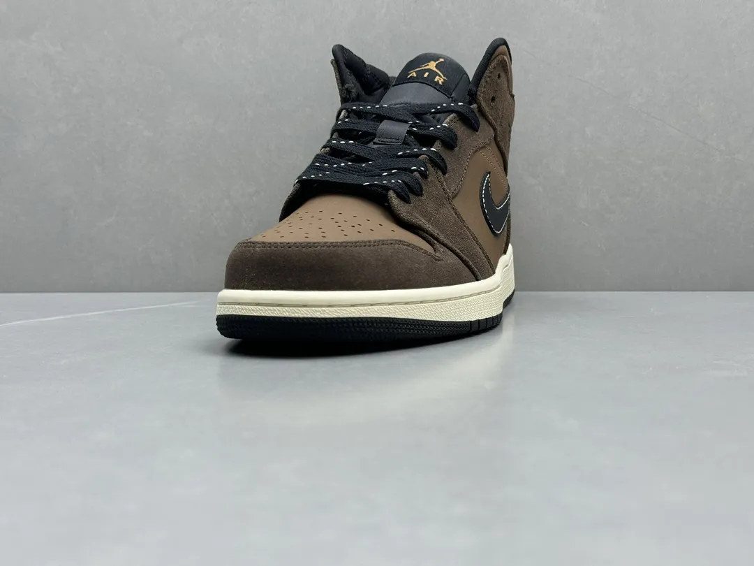 Thermal Nike Air Jordan 1 Mid Dark Chocolate Colorway – Pure  Version Replica Shoes, Sizes 36-46 Including Half Sizes 1220