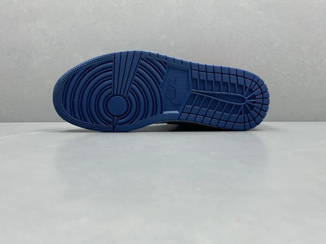 MoistureWicking Nike Air Jordan 1 Mid “Ding Dong” Blue White Red – Authentic Rep Shoes & Replica Nikes Version 1207