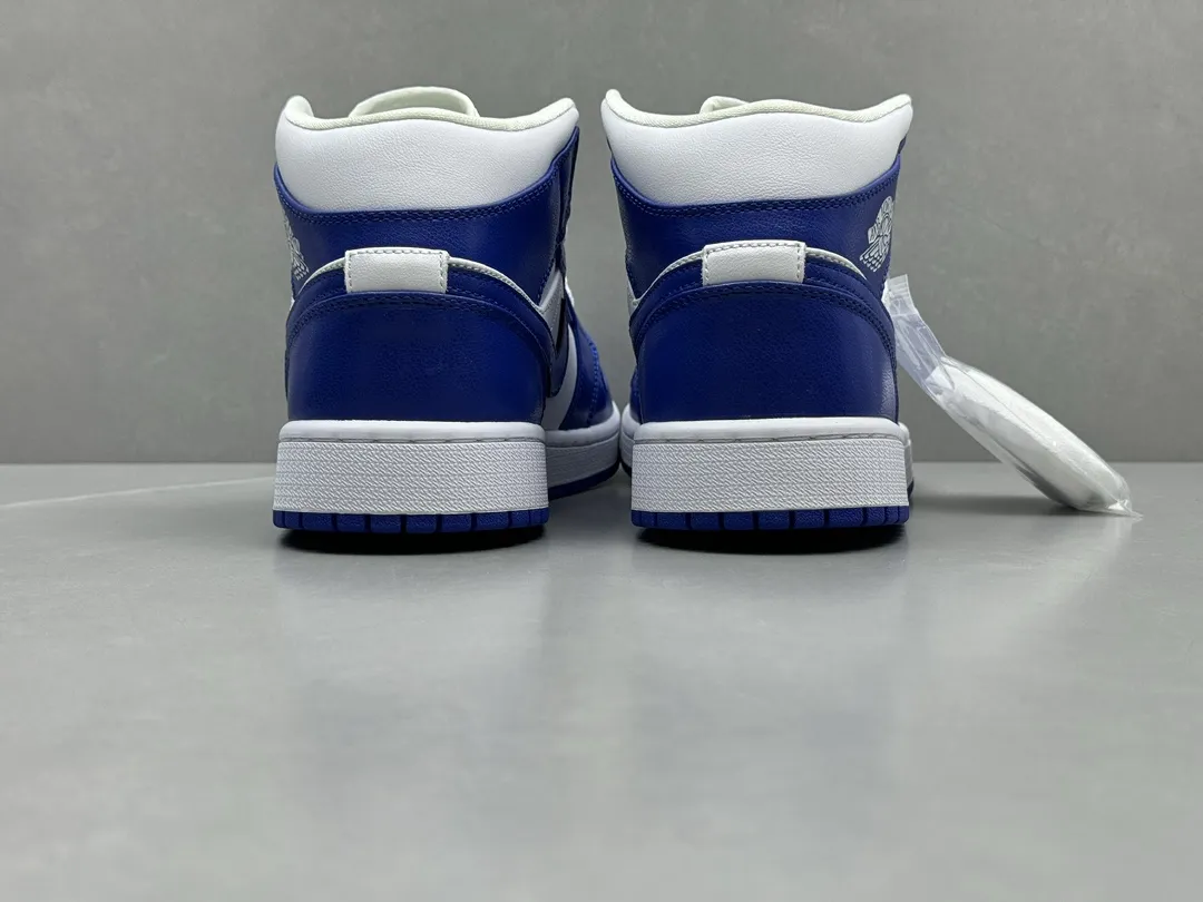 Nike Air Jordan 1 Mid Kentucky Blue and White Basketball Shoes – Rep Shoes & Replica Nike – Sizes 36-46 (Including Half Sizes WellDesigned 1197