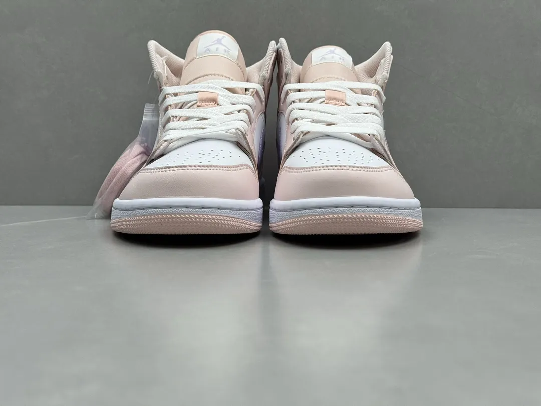 Nike Air Jordan 1 Mid ‘Pure ’ – Youth, Dusty Lilac, Top Rep Shoes, Best Replica Sneakers, Sizes 36-46 (Including Half Sizes Thermal 1332