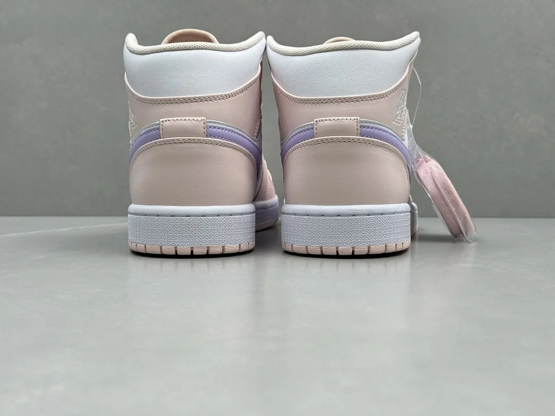 Nike Air Jordan 1 Mid ‘Pure ’ – Youth, Dusty Lilac, Top Rep Shoes, Best Replica Sneakers, Sizes 36-46 (Including Half Sizes Thermal 1332