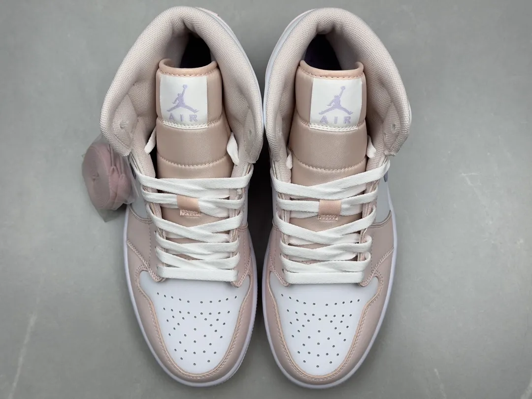 Nike Air Jordan 1 Mid ‘Pure ’ – Youth, Dusty Lilac, Top Rep Shoes, Best Replica Sneakers, Sizes 36-46 (Including Half Sizes Thermal 1332