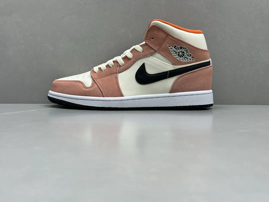 Nike Air Jordan 1 Mid ‘Rust Pink’ – Youth Rep Shoes, Replica Sneakers, Sizes 36- Durable 1204