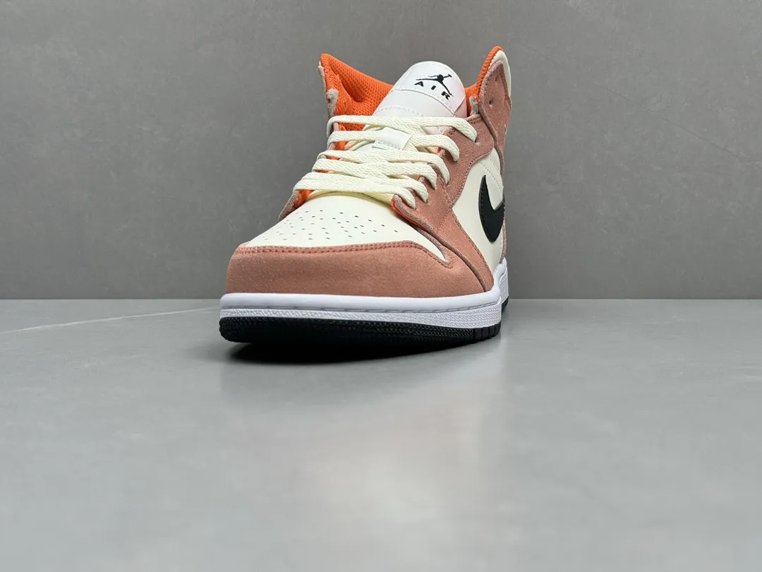 Nike Air Jordan 1 Mid ‘Rust Pink’ – Youth Rep Shoes, Replica Sneakers, Sizes 36- Durable 1204
