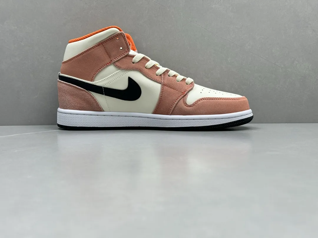 Nike Air Jordan 1 Mid ‘Rust Pink’ – Youth Rep Shoes, Replica Sneakers, Sizes 36- Durable 1204