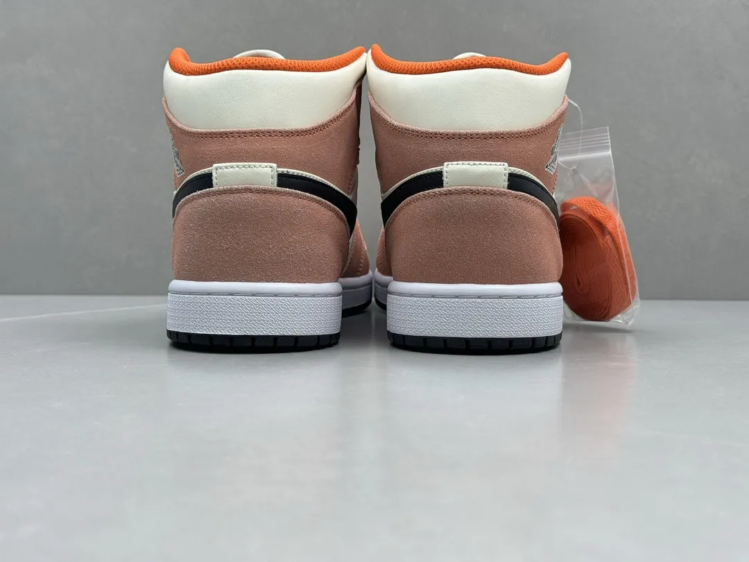 Nike Air Jordan 1 Mid ‘Rust Pink’ – Youth Rep Shoes, Replica Sneakers, Sizes 36- Durable 1204