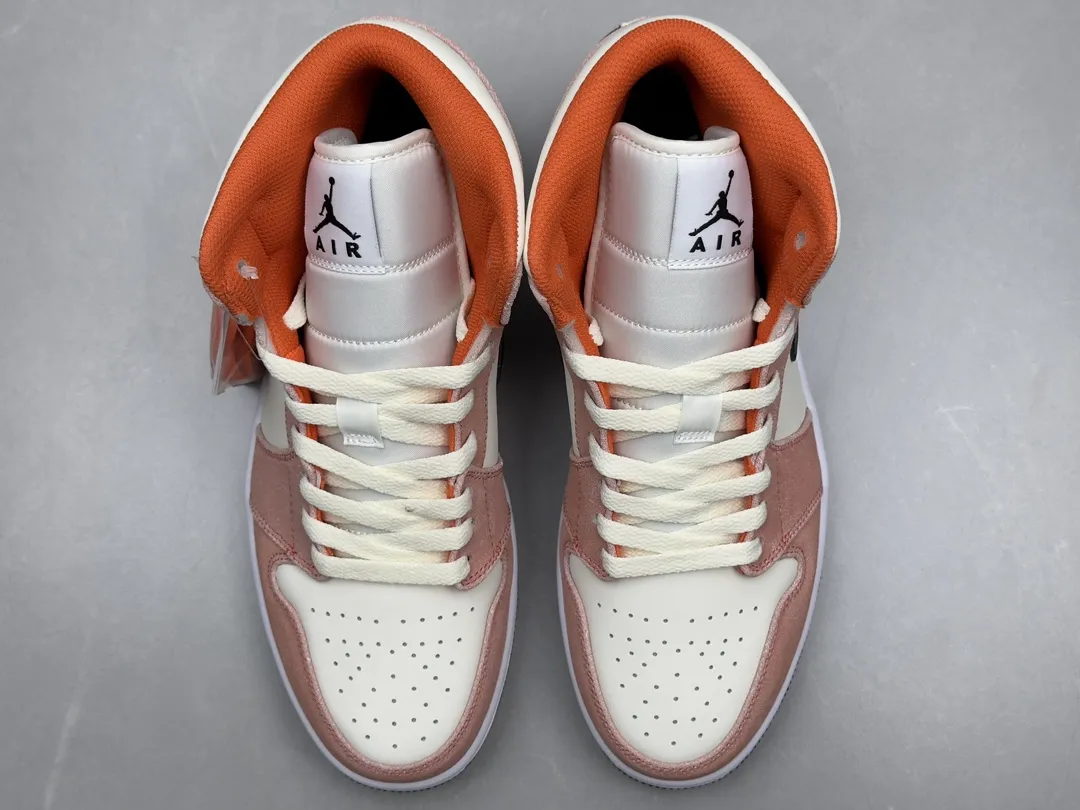 Nike Air Jordan 1 Mid ‘Rust Pink’ – Youth Rep Shoes, Replica Sneakers, Sizes 36- Durable 1204