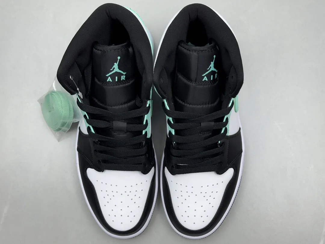 Nike Air Jordan 1 Mid SE ‘Black Mint White’ – Authentic Version, Rep Shoes & Replica Nike Sneakers, Sizes 36-46 Including Half Sizes Tailored 1214