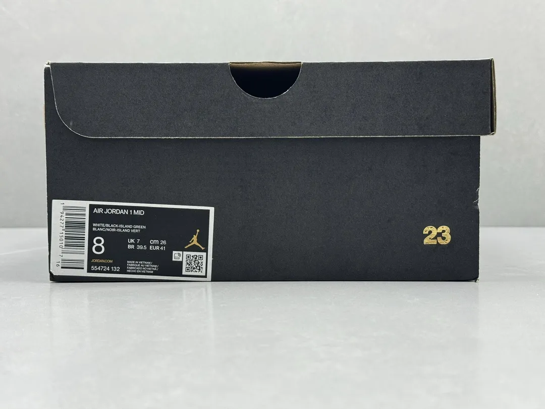 Nike Air Jordan 1 Mid SE ‘Black Mint White’ – Authentic Version, Rep Shoes & Replica Nike Sneakers, Sizes 36-46 Including Half Sizes Tailored 1214