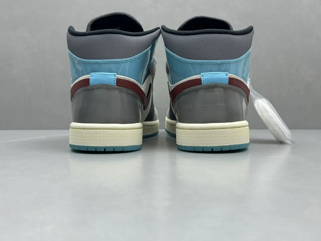 GoodFit Nike Air Jordan 1 Mid SE ‘Grey Blue White’ – Authentic Version, Rep Shoes & Replica Nike Sneakers, Sizes 36-46 Including Half Sizes 1196