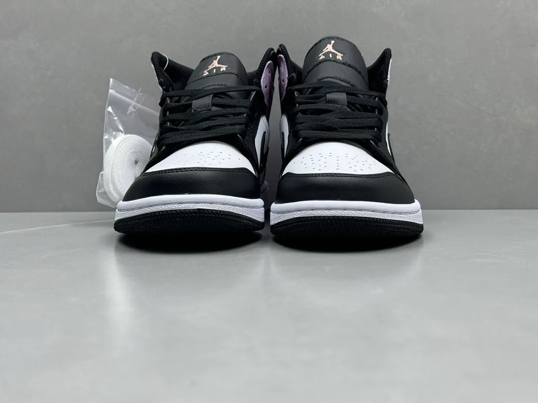 Affordable Nike Air Jordan 1 Mid SE ‘Zhongbang’ – Black White Tie-Dye – Best Replica Sneakers & Rep Shoes Version 1339