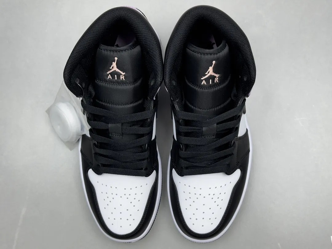 Affordable Nike Air Jordan 1 Mid SE ‘Zhongbang’ – Black White Tie-Dye – Best Replica Sneakers & Rep Shoes Version 1339
