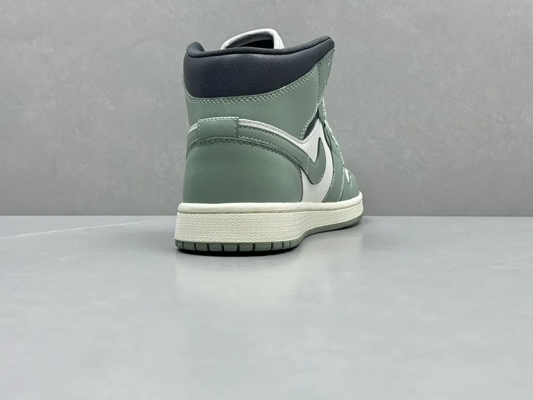 GoodFit Nike Air Jordan 1 Mid ‘Sage Green’ – Authentic Version, Rep Shoes & Replica Nike Sneakers, Sizes 36-46 Including Half Sizes 1222