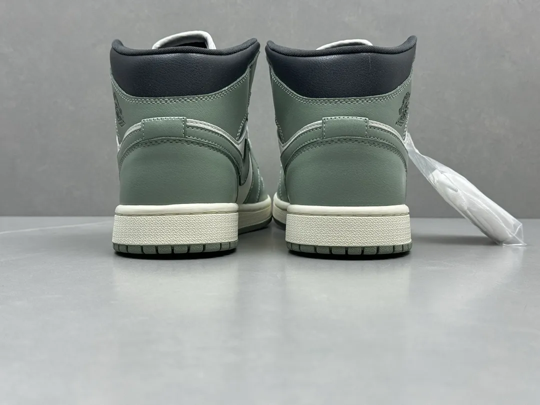 GoodFit Nike Air Jordan 1 Mid ‘Sage Green’ – Authentic Version, Rep Shoes & Replica Nike Sneakers, Sizes 36-46 Including Half Sizes 1222