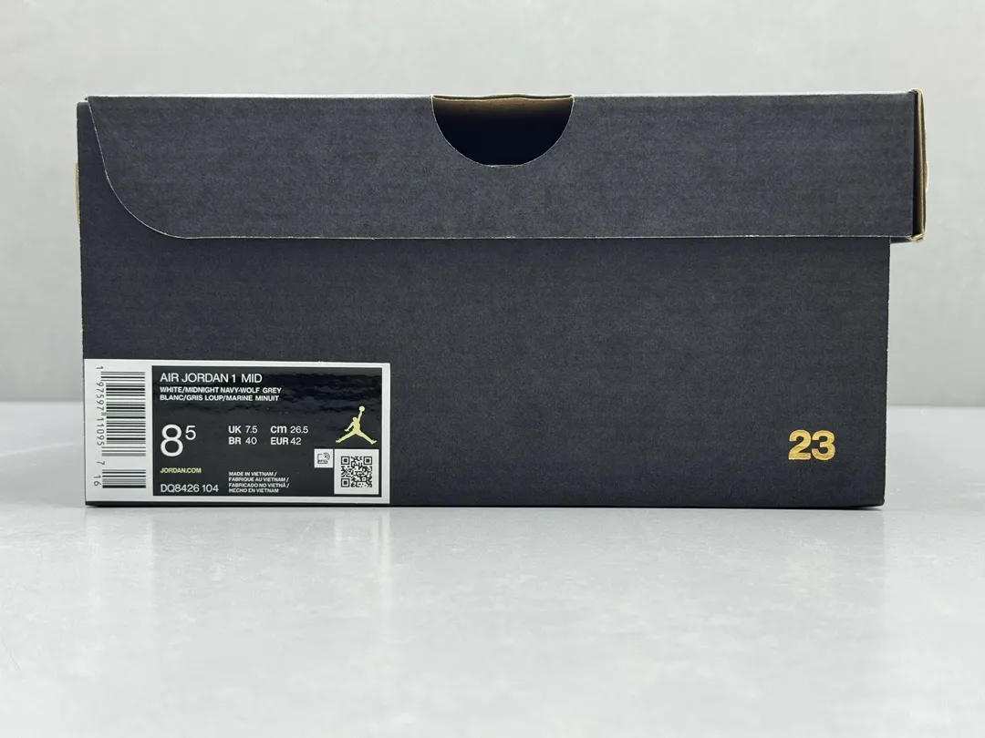 Flexible Nike Air Jordan 1 Mid ‘UNC’ – Grey White Blue – Authentic Rep Shoes Version 1224