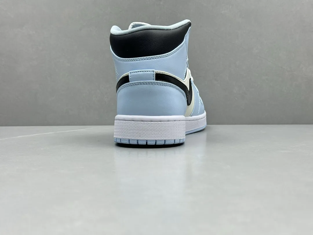 GoodFit Nike Air Jordan 1 Mid ‘UNC’ – Light Blue White Black, Replica Shoes & Nike Replica, Youth & Adult Sizes 36- 1205